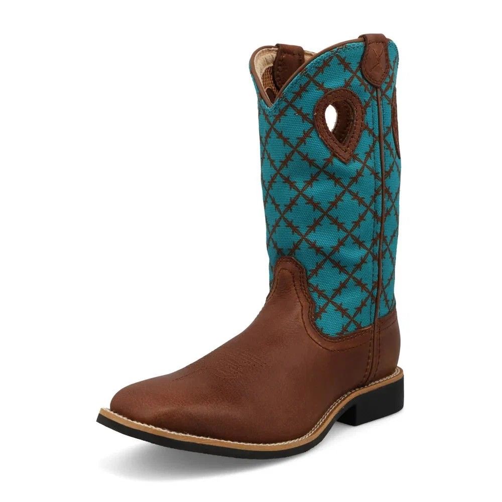 TWISTED X KIDS' BOOT - BROWNIE/TURQUOISE