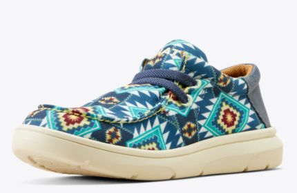ARIAT KIDS' HILO SHOE - BLUE CORTEZ