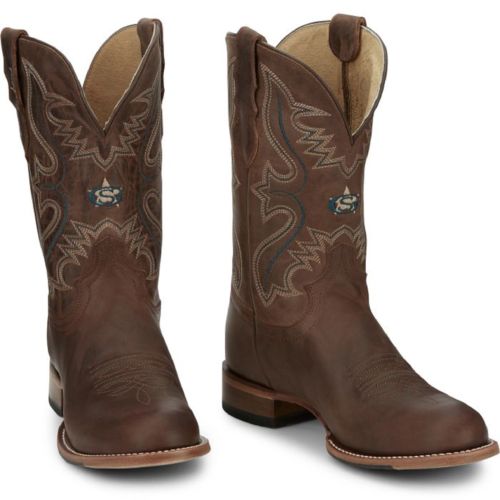 JUSTIN MEN'S GEORGE STRAIT ROUND TOE BOOT