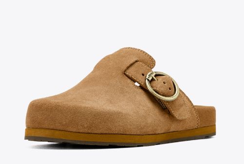 ARIAT WOMEN'S SUEDE COUNTRY MULE - CARAMEL
