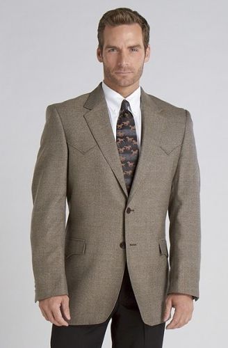 CIRCLE S MEN'S SPORT COAT - BROWN