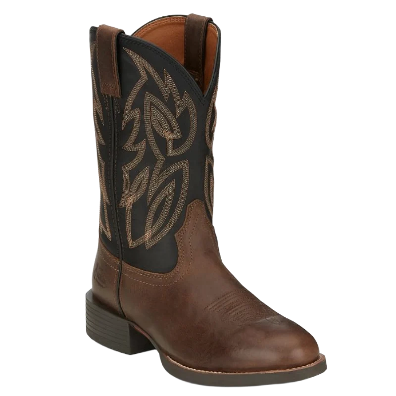 JUSTIN MEN'S ROUND TOE BOOT
