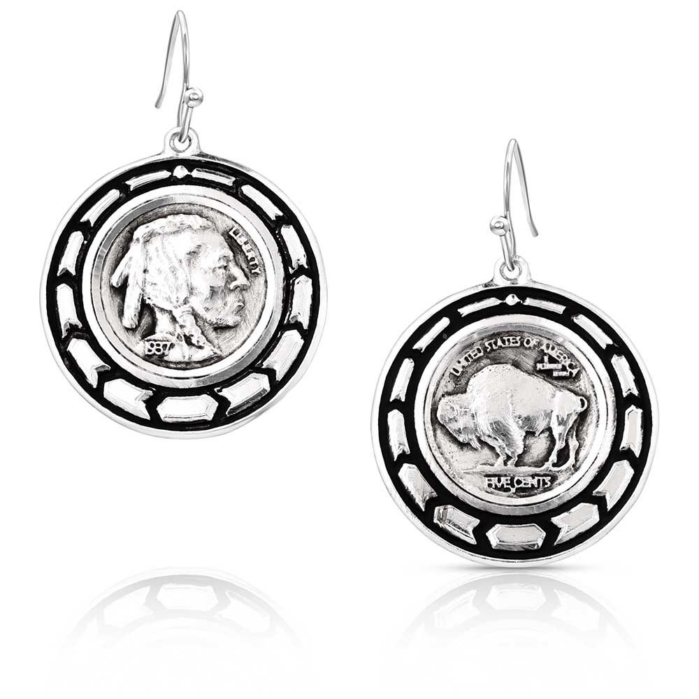 MONTANA SILVERSMITHS EARRINGS-BUFFALO PLAINS
