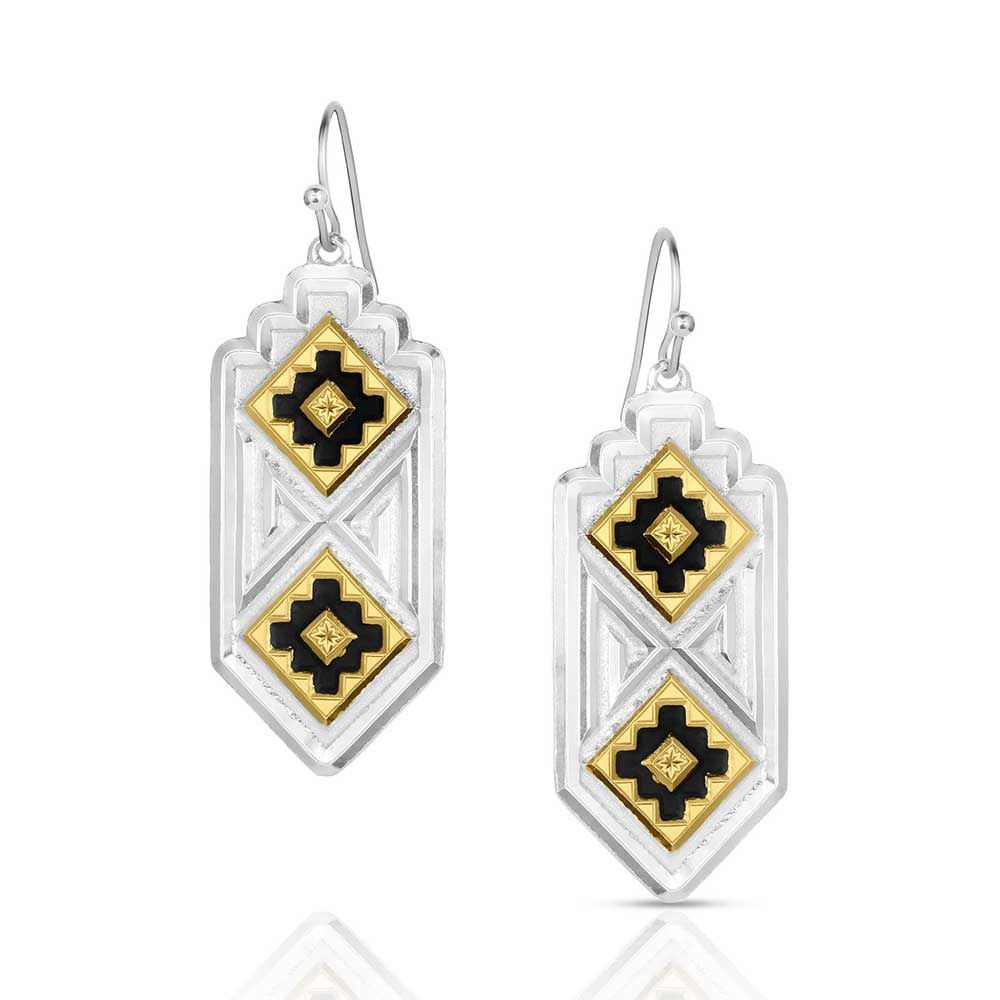 MONTANA SILVERSMITHS SOUTHWESTERN RESILIENCE AMERICAN MADE DANGLE EARRINGS