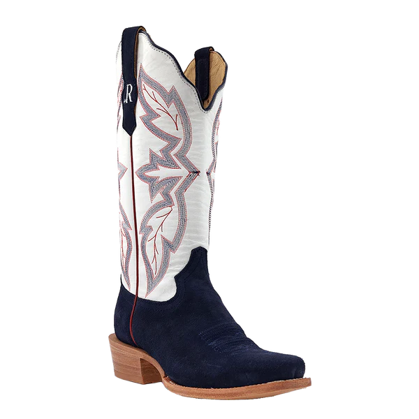 R. WATSON WOMEN'S BOOT - MIDNIGHT BLUE ROUGHOUT