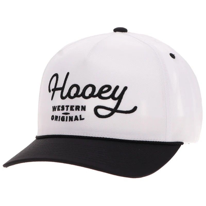 HOOEY WESTERN ORIGINAL CAP - WHITE/BLACK