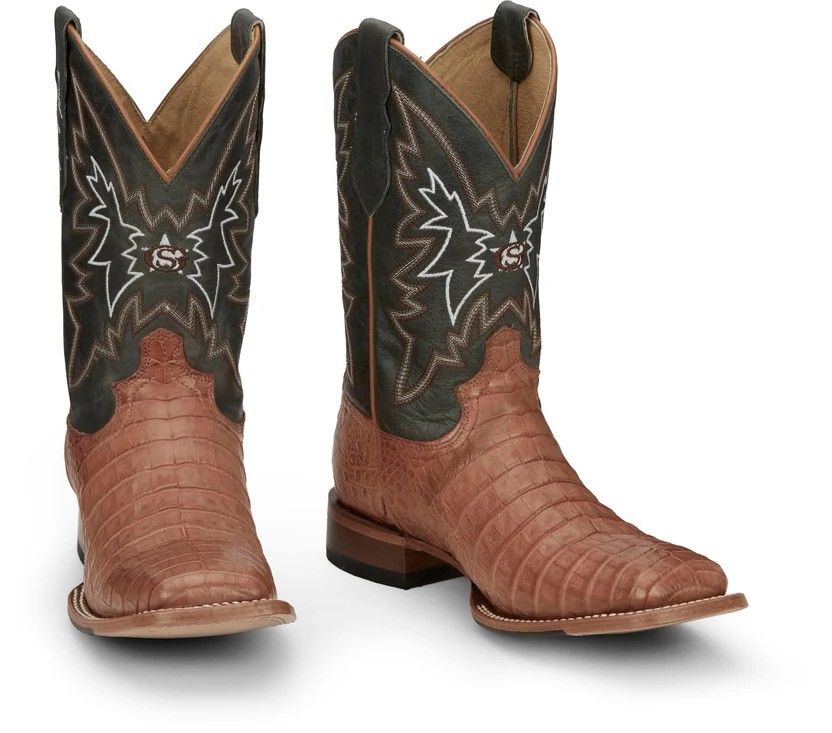 JUSTIN MEN'S HAGGARD CAIMAN BOOT - VINTAGE TAN