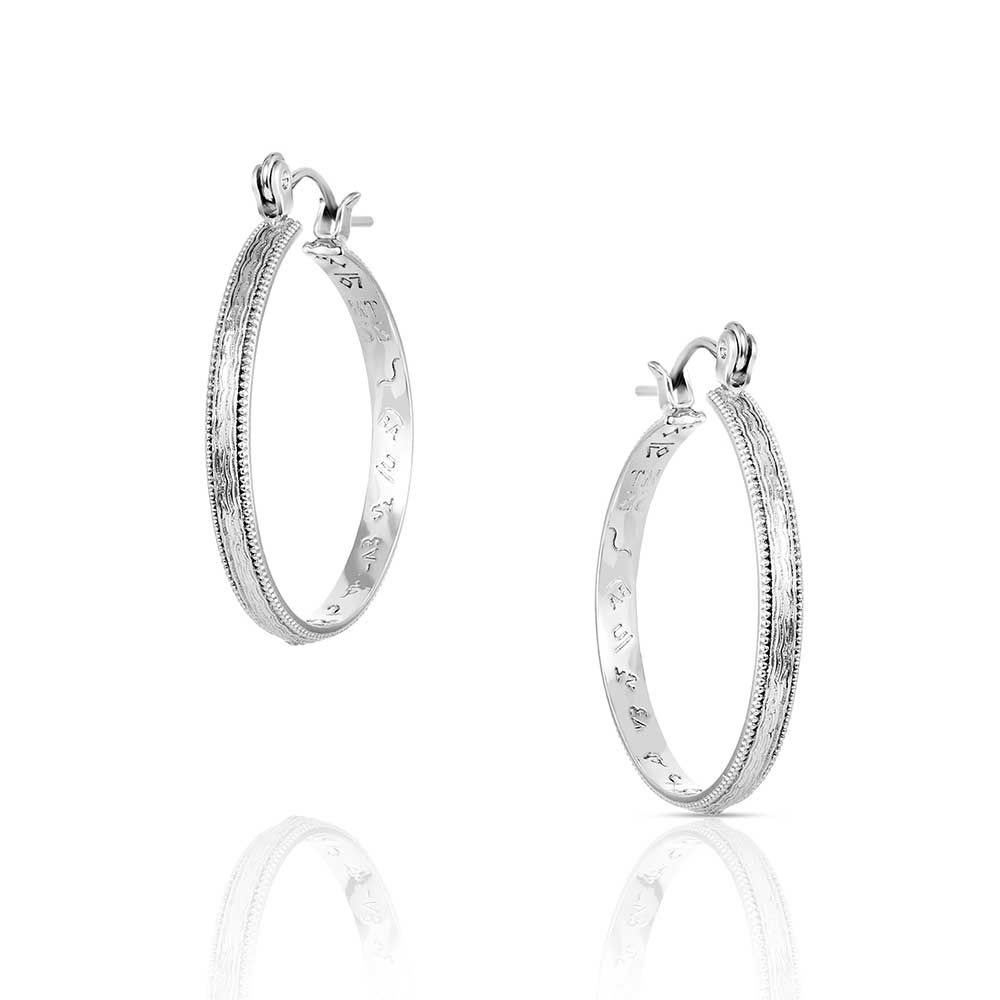 MONTANA SILVERSMITHS RUSTIC SERENITY HOOPS