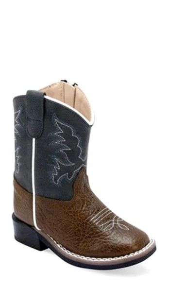 OLD WEST INFANT BOOT - BROWN/BLUE