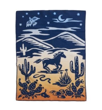 PENDELTON JACQUARD CRIB BLANKET - DESERT DREAM