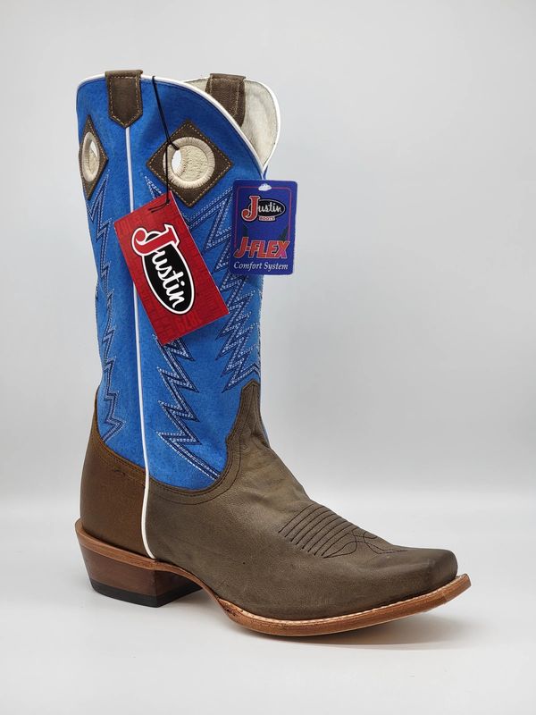 JUSTIN MEN'S RANKER COWHIDE BOOT - STEEL GREY JUSTIN MEN'S RANKER COWHIDE BOOT - STEEL GREY