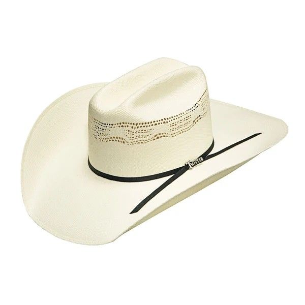 TWISTER BANGORA HAT - NATURAL W/ BLACK CORD