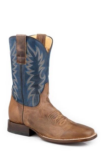 ROPER MEN'S BOOT - BROWN/DARK BLUE