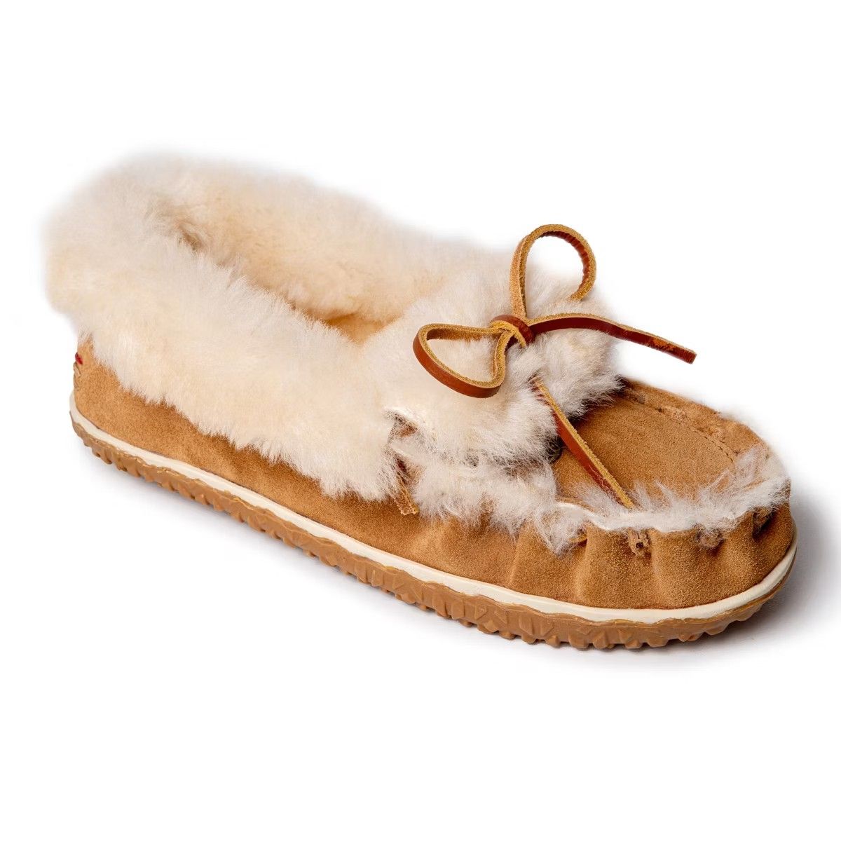 MINNETONKA WOMEN'S ULTIMATE SHEEPSKIN SLIPPER - GOLDEN TAN