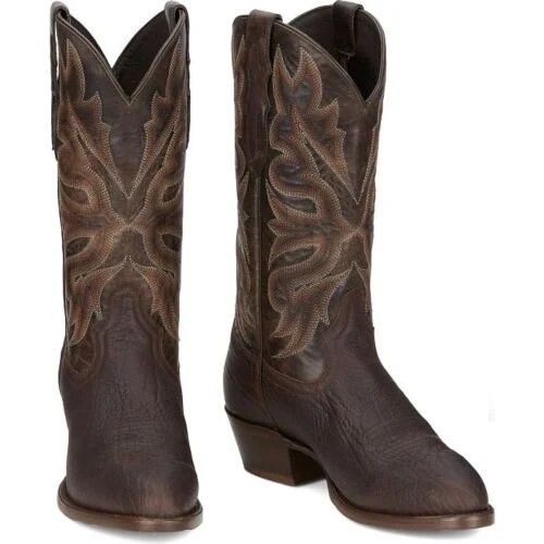 TONY LAMA MEN'S STEGALL BROWN MEDIUM ROUND TOE BOOT