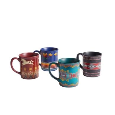 PENDELTON CERAMIC MUG SET OF 4