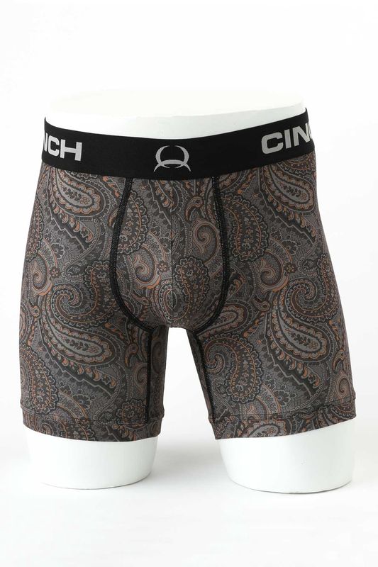CINCH MEN'S 6” PAISLEY BOXER BRIEF