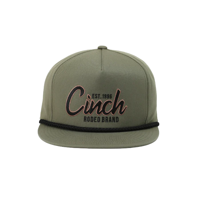 CINCH MEN'S SNAPBACK HIGH PROFILE CAP - OLIVE
