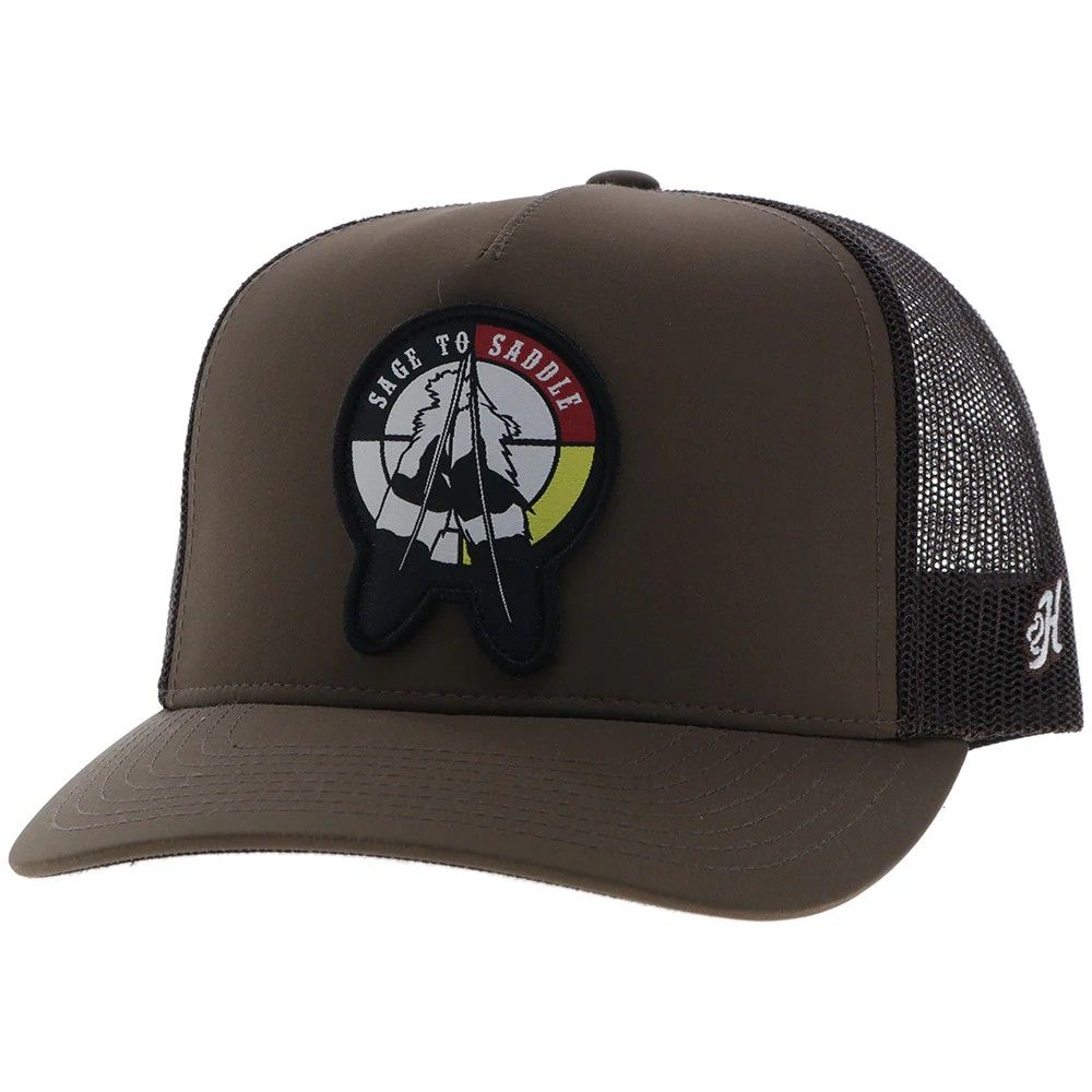 HOOEY SAGE TO SADDLE BROWN 5P TRUCKER SNAP BACK CAP