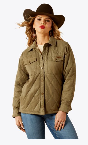 ARIAT WOMEN'S GRIZZLY QUILTED BARN JACKET