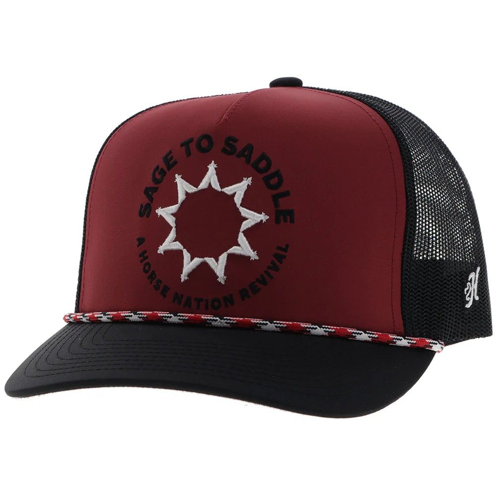 HOOEY SAGE TO SADDLE RED 5P TRUCKER SNAPBACK CAP