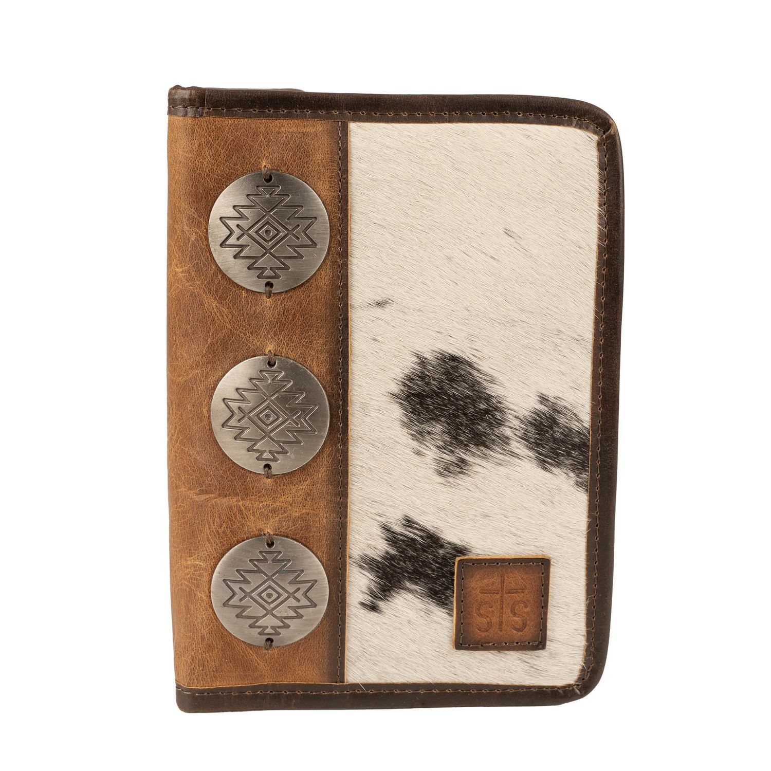 STS RANCHWEAR VAQUERO CONCHO MAGNET WALLET COWHIDE