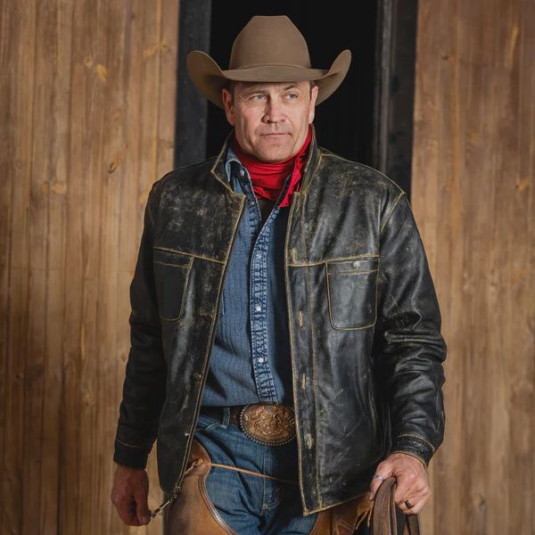 STS RANCHWEAR MEN'S JESSE JAMES JACKET - ANTIQUE BLACK