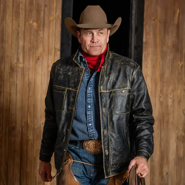 STS RANCHWEAR MEN'S JESSE JAMES JACKET - ANTIQUE BLACK