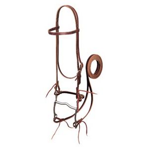 WEAVER LATIGO LEATHER PONY HEADSTALL SET BROWN