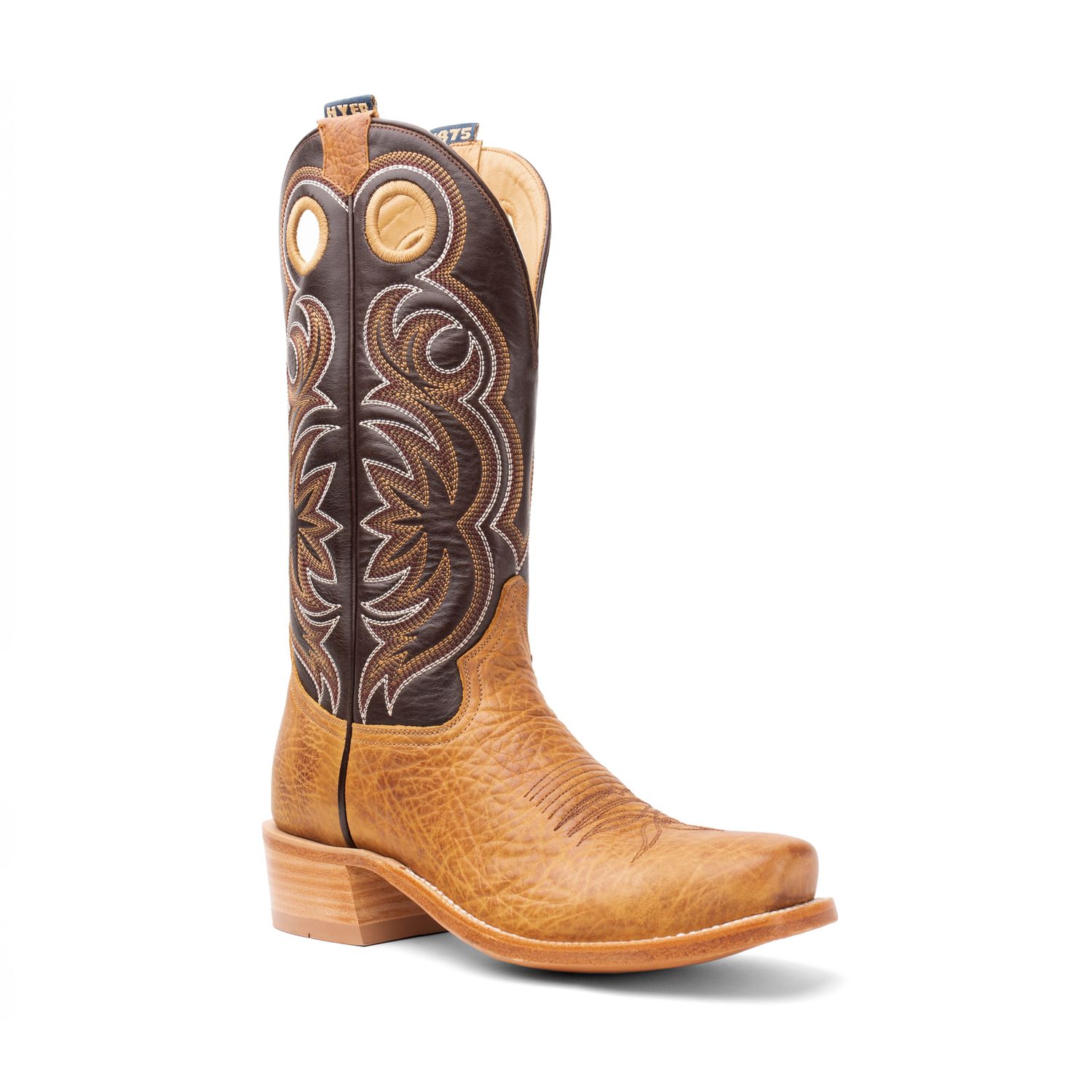 HYER MEN'S RILEY 13" CUTTER TOE CUTTER UNDERSLUNG HEEL BOOT - TAN