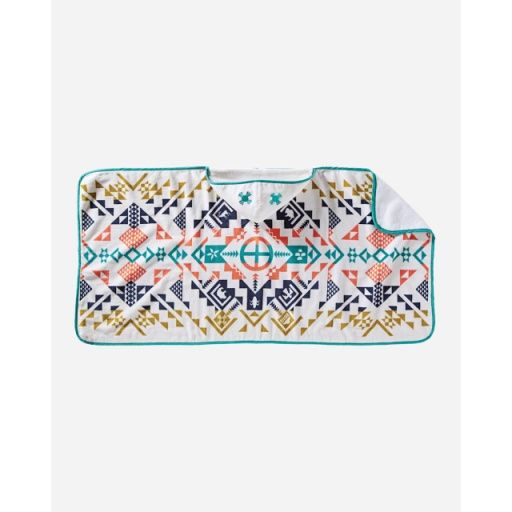 PENDLETON SHARED SPIRIT HOODED BABY TOWEL, COLOR: shared spirits ivory