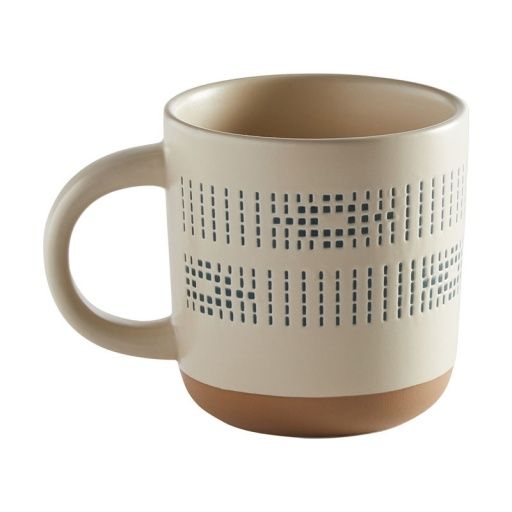 PENDLETON DINNERWARE - MUG 12OZ SET OF 4, DESIGN: BEADED SANDSHELL