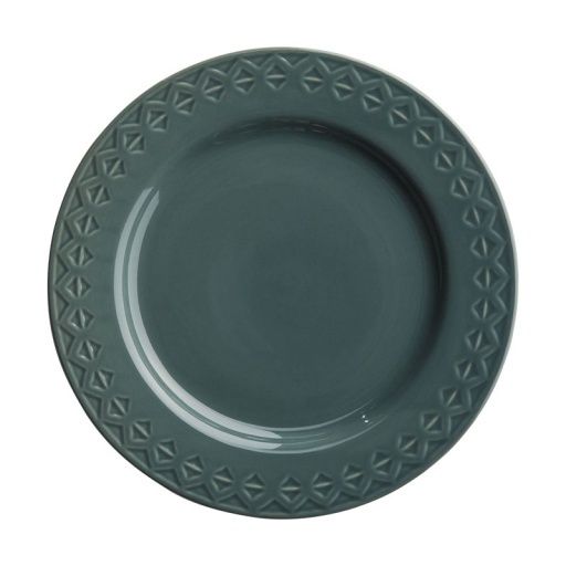 PENDLETON DINNERWARE - DINNER PLATE 10.5" SET OF 4, COLOR: WOVEN BALSAM