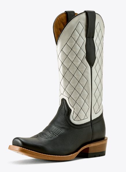 ARIAT WOMEN'S 12" DENTON FUTURITY HEEL NARROW TOE BOOT - BLACK