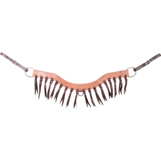 MARTIN SADDLERY STEER ROPER BREAST COLLAR W/ BLOOD KNOTS
