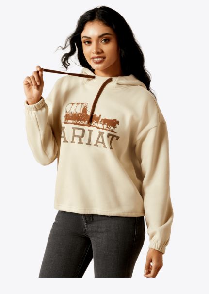 ARIAT WOMEN'S ESSENTIAL HOODIE - OYSTER GREY