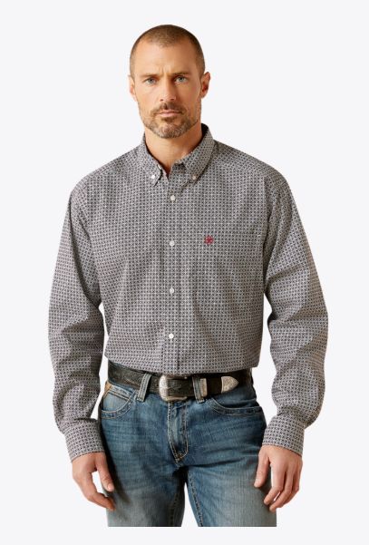 ARIAT MEN'S TOBIAS CLASSIC FIT SHIRT - BLACK