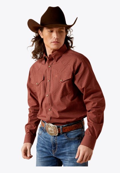 ARIAT MEN'S PRO SERIES FABIAN FITTED SHIRT - RED