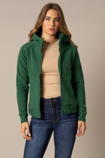 KIMES RANCH WOMEN'S EMMA FULL ZIP HOODIE SWEATSHIRT - FOREST GREEN, COLOR: FOREST, SIZE: XX-LARGE