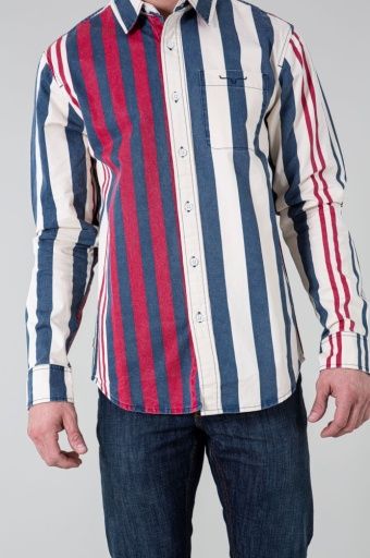 KIMES RANCH MEN'S 1992 LONG SLEEVE BUTTON SHIRT - NAVY, COLOR: NAVY, SIZE: XXX-LARGE