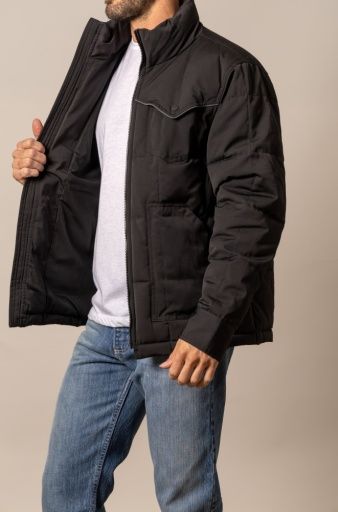 KIMES RANCH MEN'S COLT WESTERN COAT - BLACK, COLOR: BLACK, SIZE: SMALL