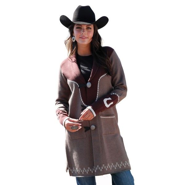 CRUEL DENIM WOMEN'S WESTERN BRONC DUSTER - GREY