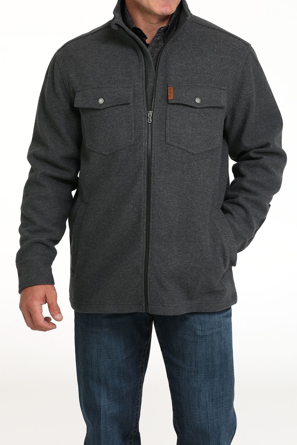 CINCH MEN'S SHIRT JACKET - CHARCOAL