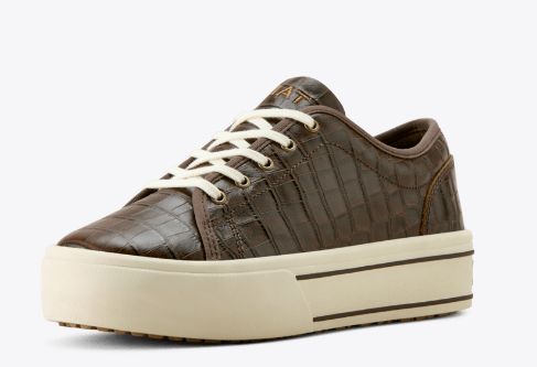 ARIAT WOMEN'S SKYLAR SHOE - ESPRESSO CROC
