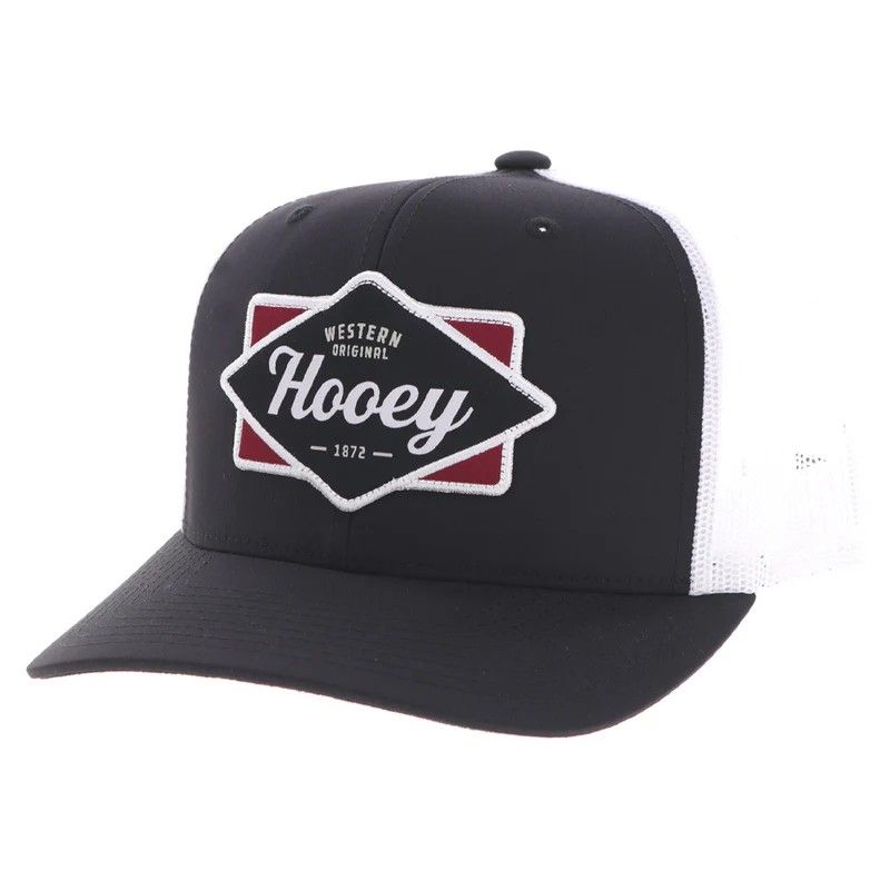 HOOEY DIAMOND LOGO SNAP BACK TRUCKER CAP - BLACK