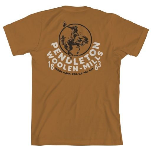 PENDLETON MEN'S CIRCLE RODEO GRAPHIC TEE  - CAMEL, SIZE: XX-LARGE