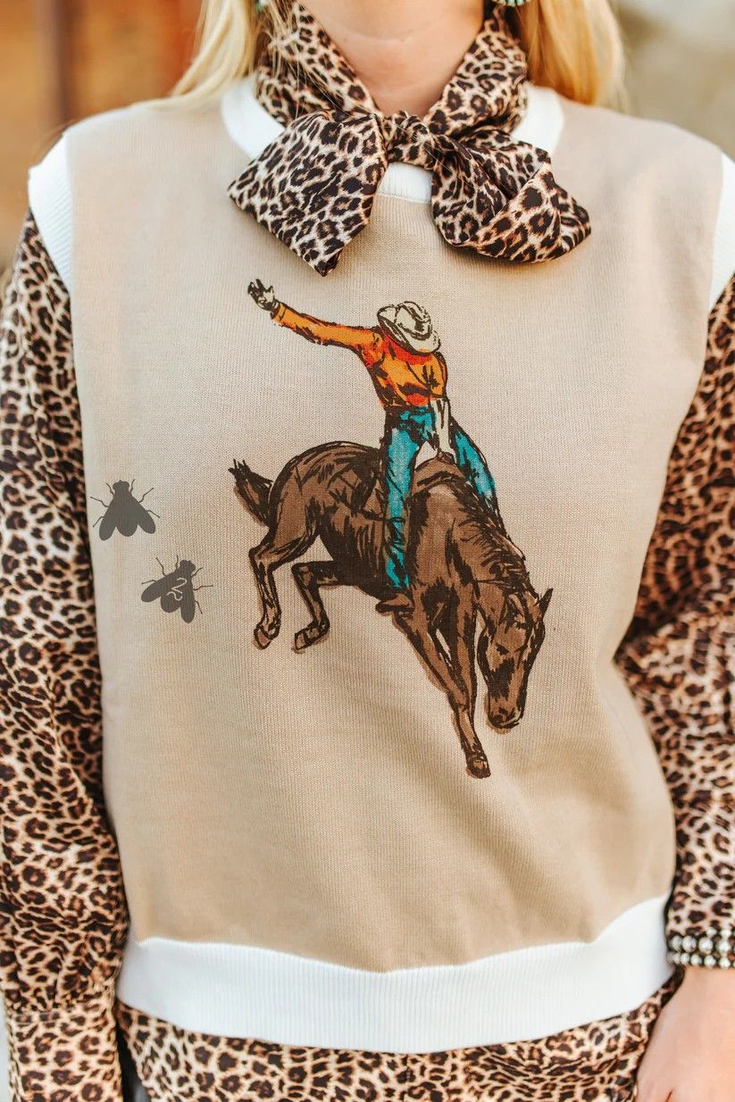 2 FLY CO. A MILLION BUCKS SWEATER VEST - TAN