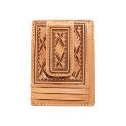 NOCONA BELT CO. BASKET WEAVE MAGNETIC MONEY CLIP WALLET