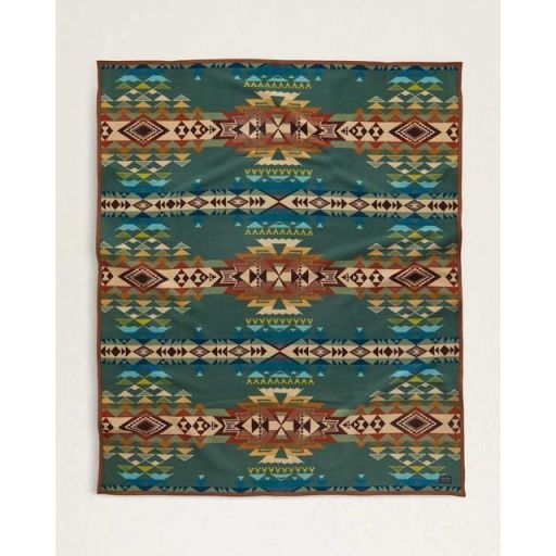 PENDLETON JACQUARD NAPPED ROBE BLANKET - HIGHLAND PEAK BALSAM