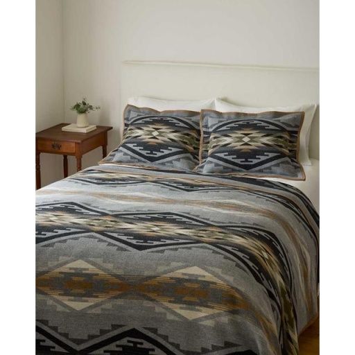 PENDLETON JACQUARD UNNAPPED ROBE BLANKET - TUMALO RIDGE